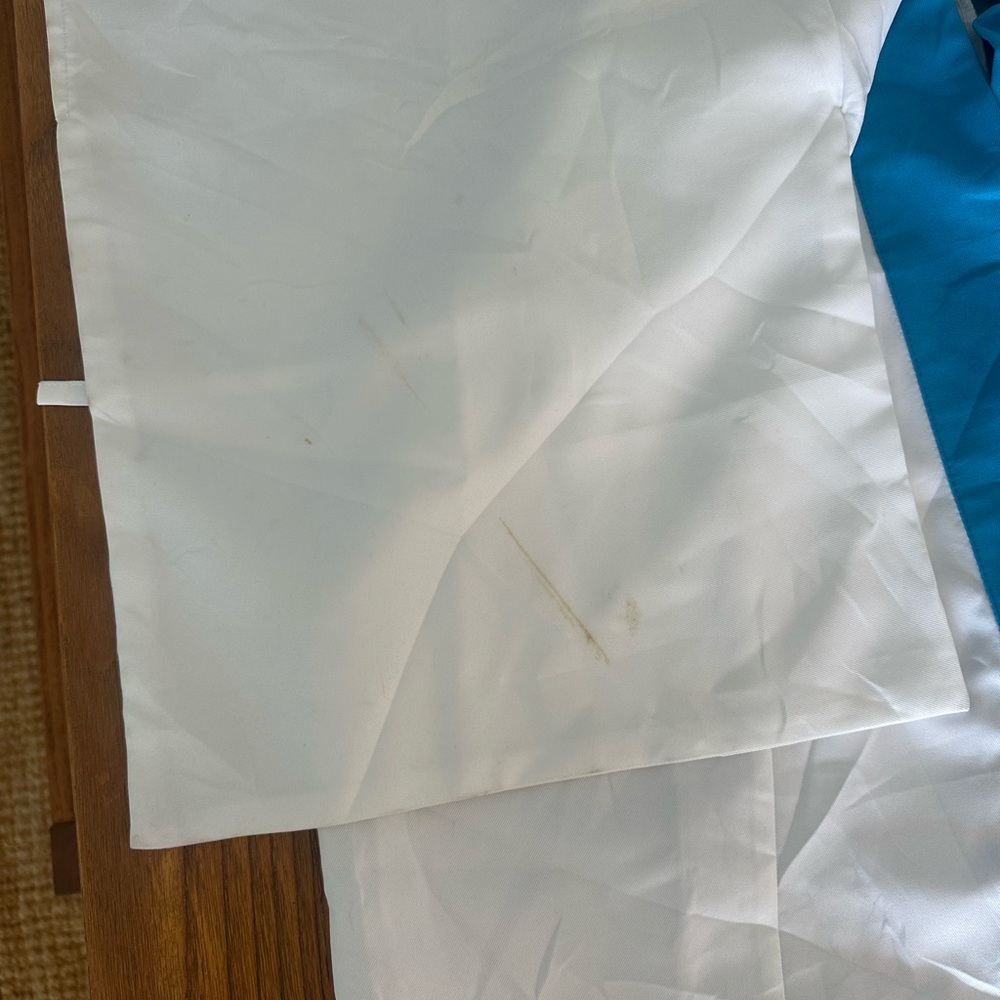 White Kimono Adidas Jacket with Teal Trim - Picture 16 of 16